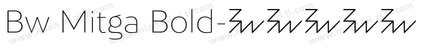 Bw Mitga Bold字体转换